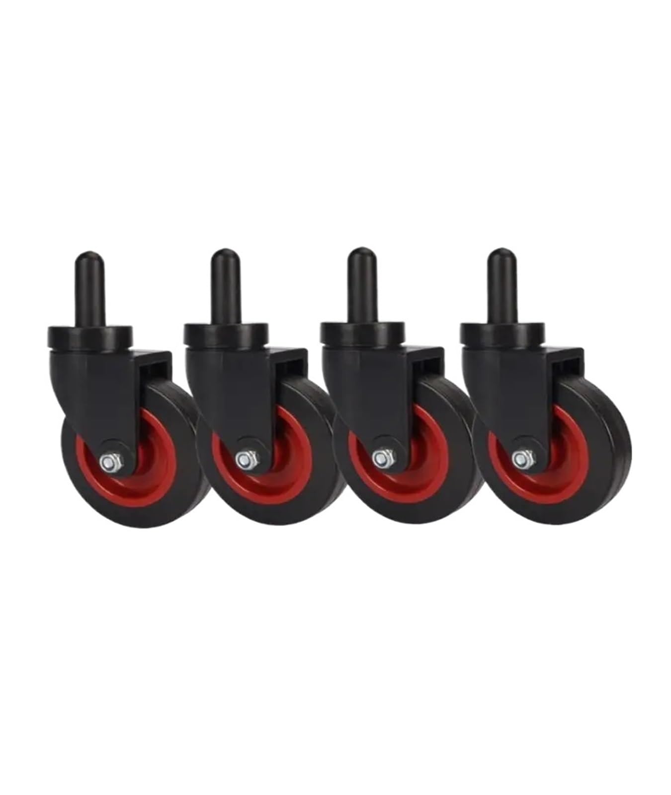 Mxxdmopd Rosso 4 Pieces/Lot 3-Inch Pvc Full Plastic Casters Swivel For Water Trucks