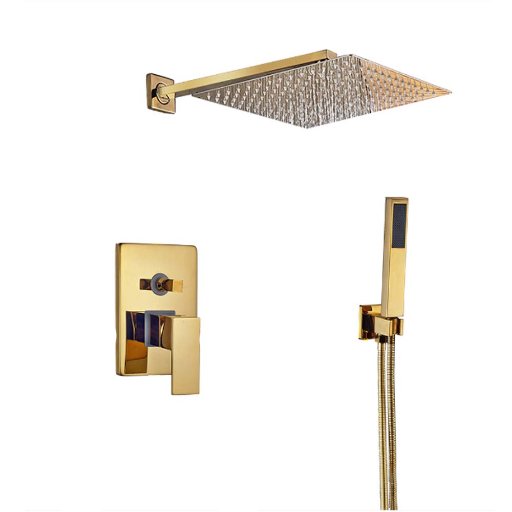 Ensemble de robinet de douche avec douchette haut de gamme et pommeau de douche de 10 pouces