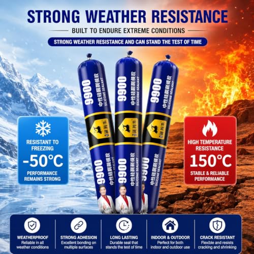 Image of FLASHFOX Waterproof Silicone Sealant Adhesive 750gm | Roof Leakage Repair Waterproof Sealant | Flexible & Paintable | For Concrete, Metal, Steel, Tiles & Water Tank (Pack of 2)