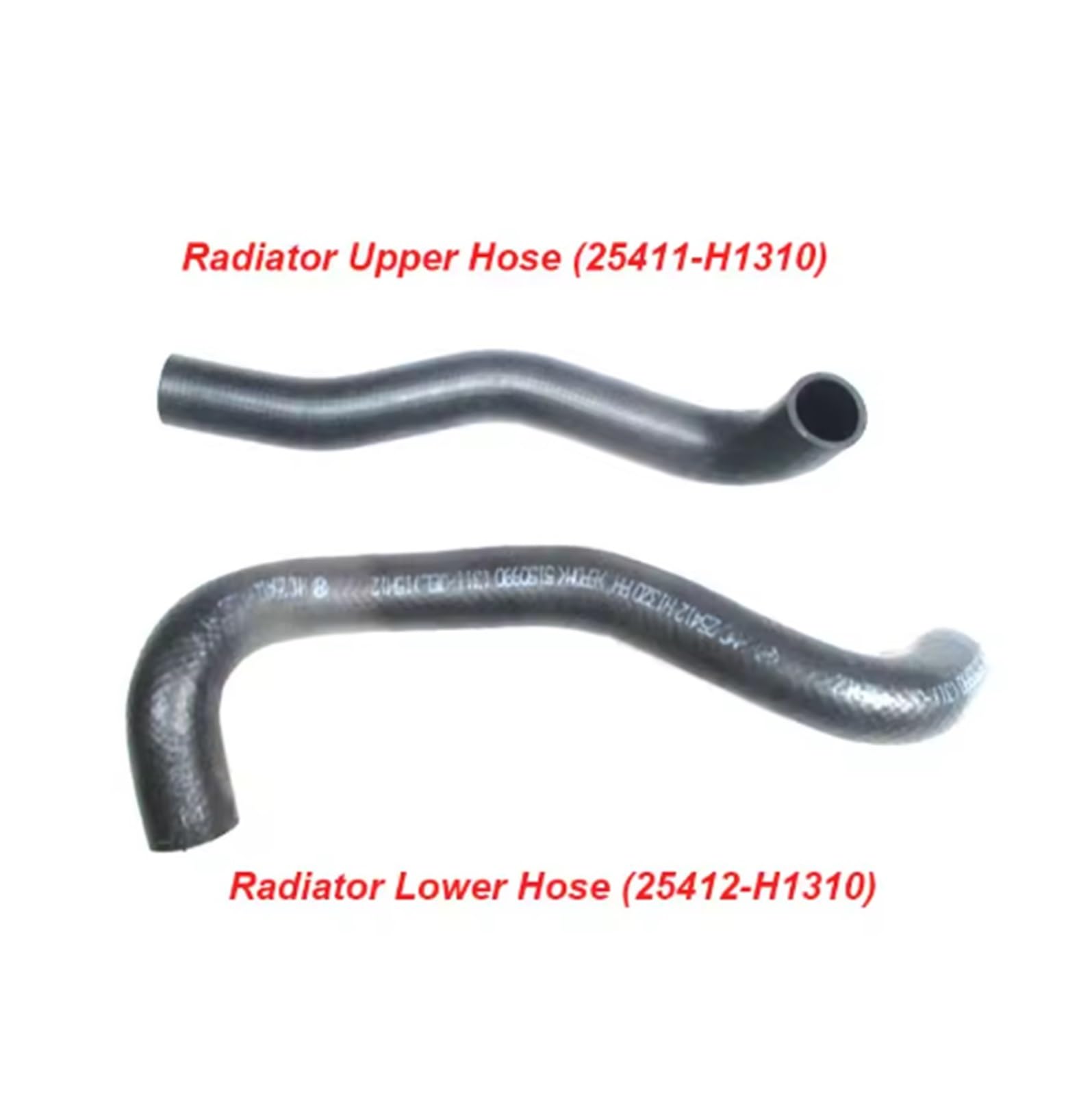 Durites de radiateur Tuyau De Radiateur Réservoir D'eau Vers Le Bas Tuyau D'eau 25412-H1310,25411-H1310 Pour Terracan 2001-2006(Upper Pipe)