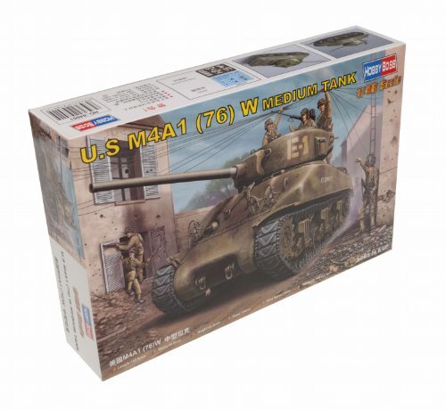 Char M4A1 76(W) Hobby Boss, maquette de véhicule aux détails d'exception