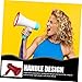Happyyami Portable Handheld Megaphone with Volume Ergonomic Grip and Recording Function Lightweight Cheer Speaker for Events and Crowds