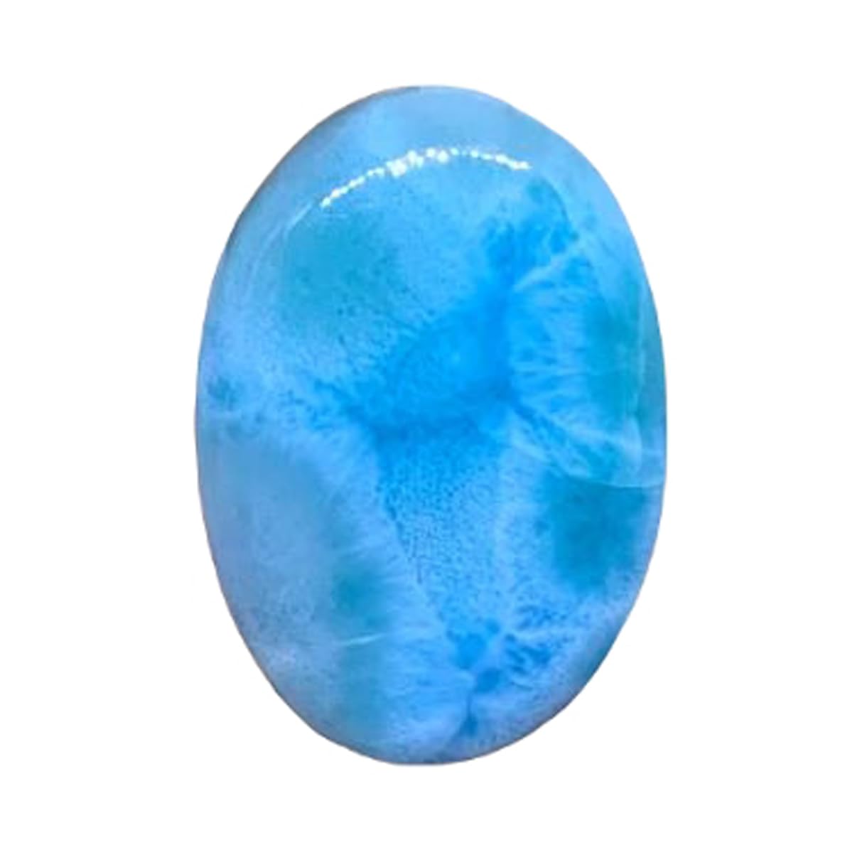 Larimar cabochon de qualité supérieure 34mm gemme naturelle brute