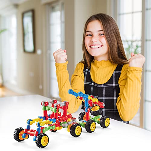 Booko 170-Piece Building Blocks Kit For Boys, Girls Stem Construction, Preschool Educational And Learning Toy- Fun Brain Game Gift For Ages 3 4 5 6 7 8 9 10 #TOP5