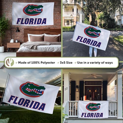 Drapeau Floride UF Gators anti-décoloration en polyester pour extérieur durable