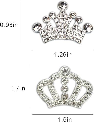 Miniatura 6 de 20 diamantes de imitación de corona para manualidades, manualidades, fabricación de joyas, carcasa trasera del teléfono, decoración de boda