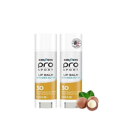 KINeSYS Pro Sport Lip Balm with Shea Butter, SPF30 Broad
