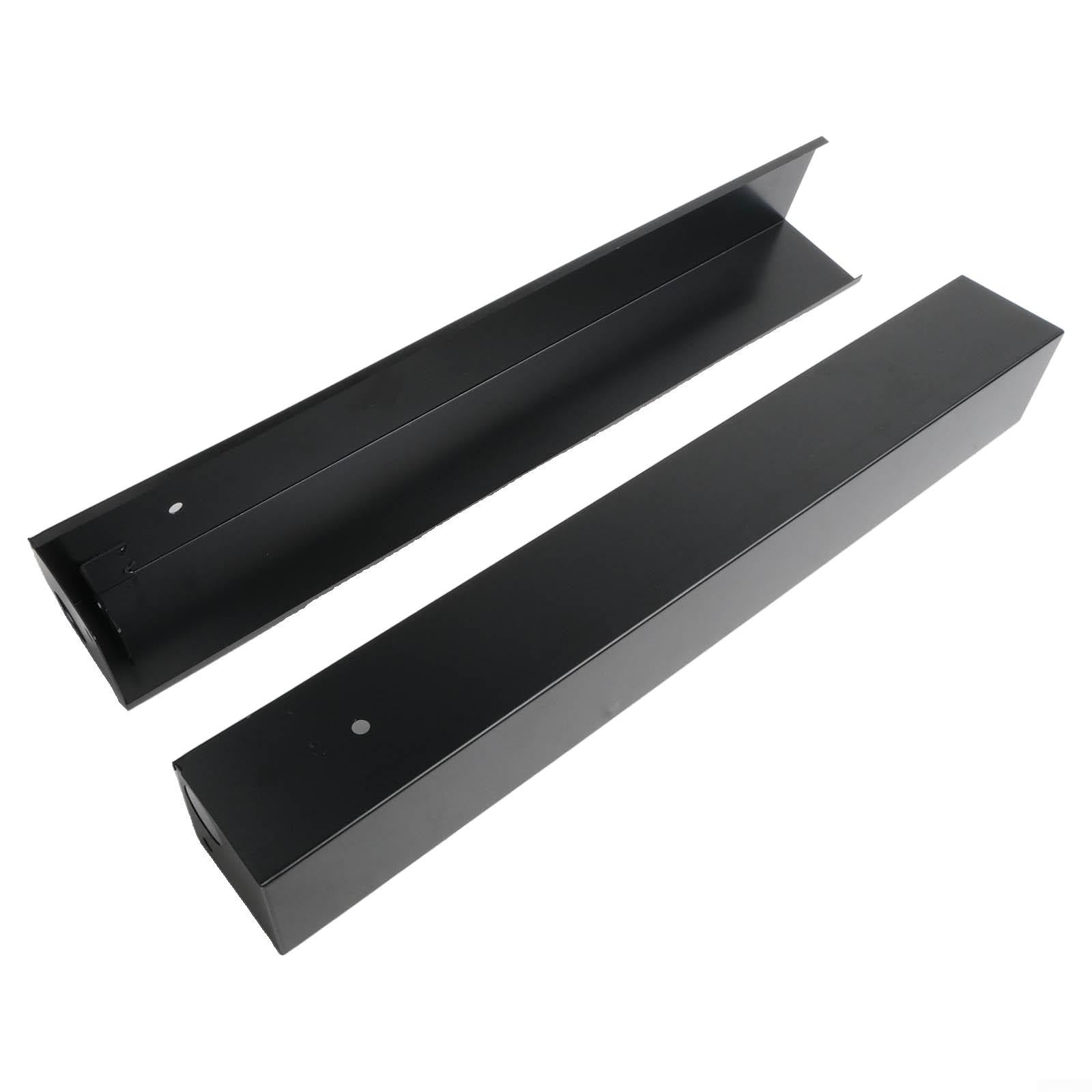 Tringle à rideau réglable pour cheminée et cantonnière, 76,2 à 122 cm, barre de support en maille pour décoration de foyer, cache le matériel pour un look soigné