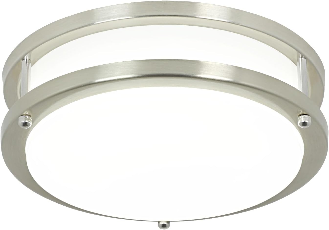 DLLT 24W Modern LED Flush Mount Ceiling Light with Remote, 10 Inch
