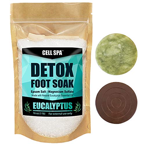 Detox Foot Soak Bath Premium 16 Ounce Eucalyptus Scented miniatura 1