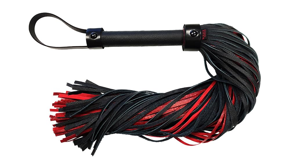 Rouge Garments Flogger aus Leder mit Krokodil-Print