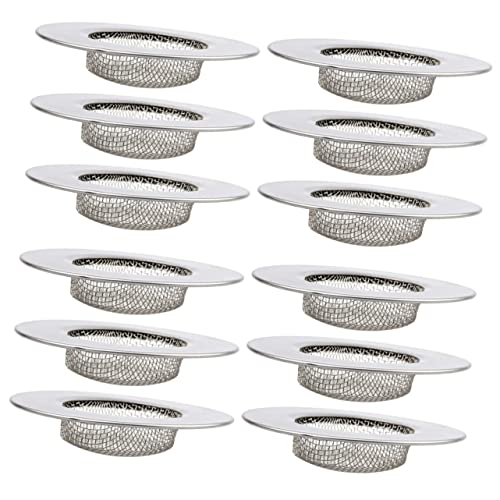 Tamis évier anti-bouchage en acier inoxydable avec maille de filtration réutilisable
