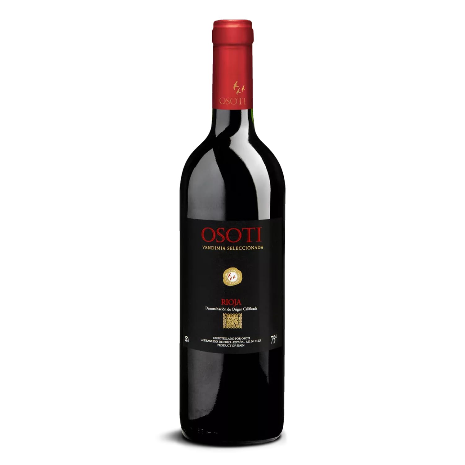 DELINAT – Osoti Vendimia Seleccionada 2021 – Spanischer Rotwein trocken – Bio-Wein aus Rioja, vegan (1 x 0,75l)