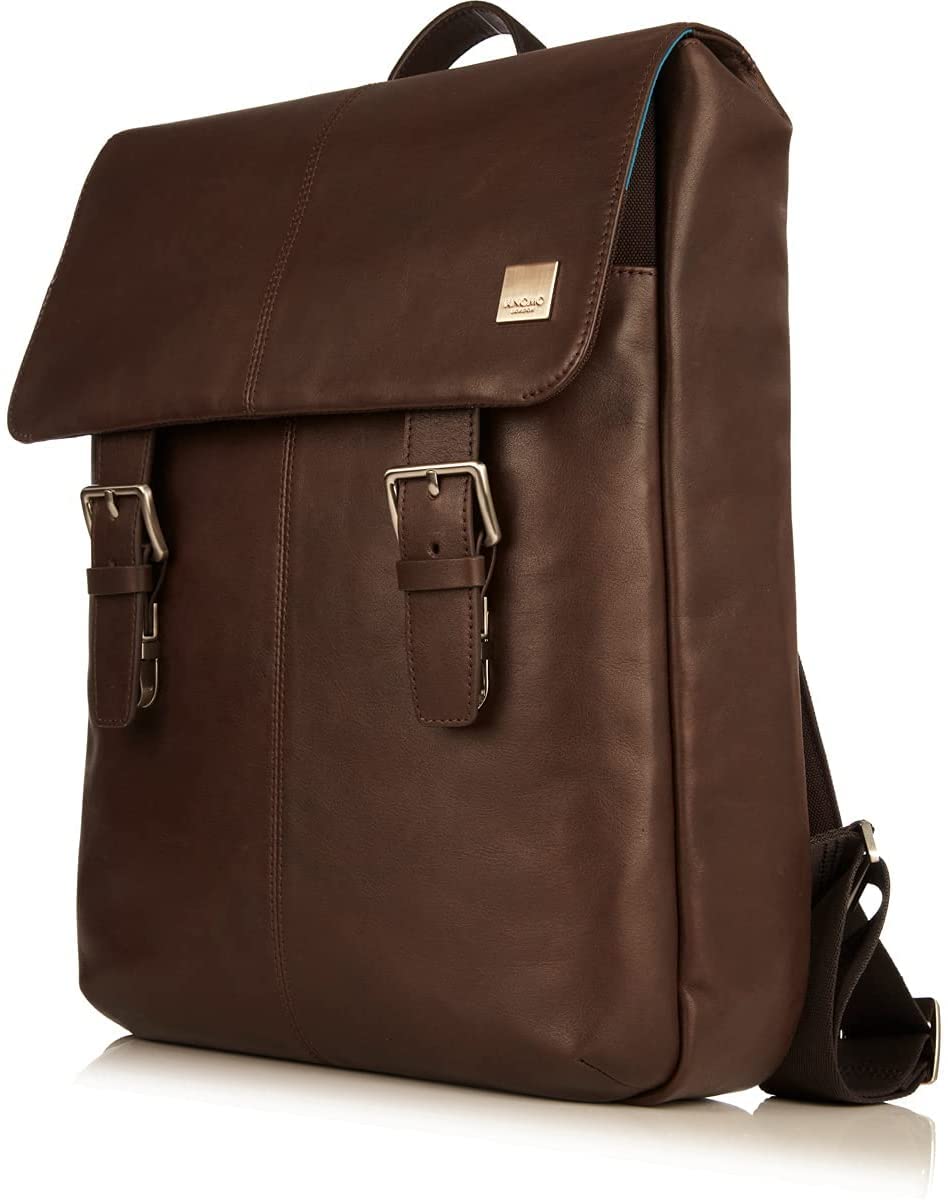 Knomohudson Large Leather 16 Inch Laptop Business Backpack For