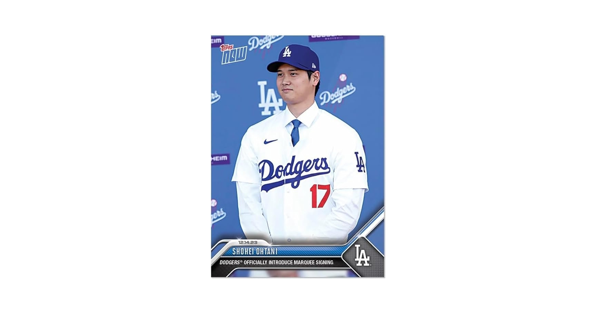 Amazon.co.jp: Topps now OS-23 大谷翔平 ドジャース 入団会見記念