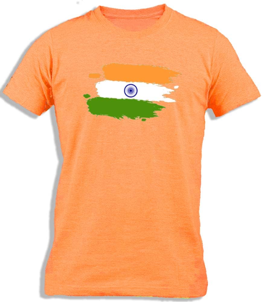 Ay Cabron™ Indian Flag Painted | India Flag Paint | Painted Flag of India | Painted Indian Flag | Paint Flag of India Cotton T-Shirt For Kids