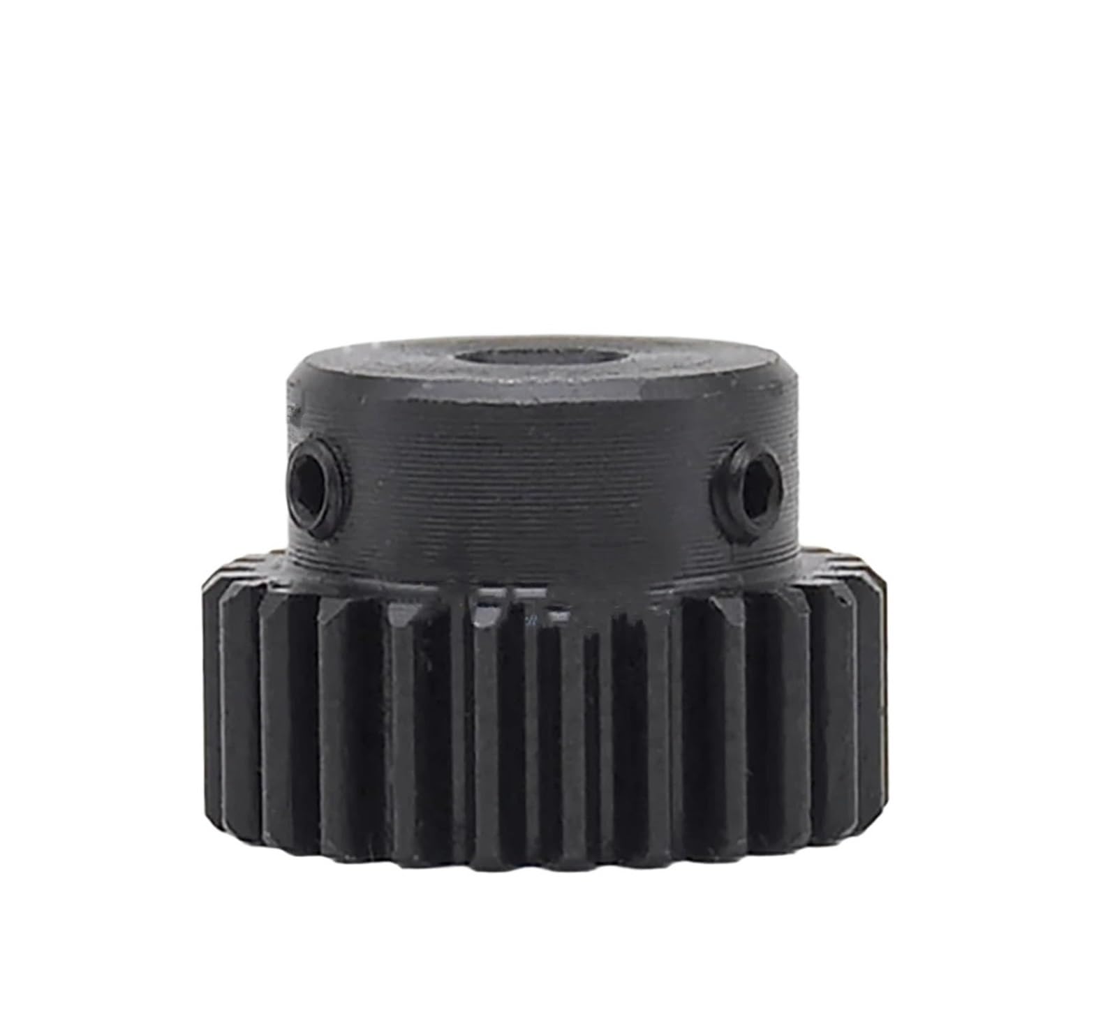 Bevel Gear Pinion Hardware Mechanical 1pcs 1M 20T/21T/22T Blackening Mechanical Transmission Gear Steel Bore 6/6.35/7/8/10-15mm 1 Module Spur Gear Motor Gear(12mm-1M 21T)