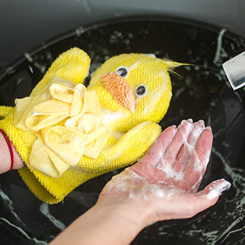 Made Easy Kit Hand Puppet Bath Wash Mitt Towel With Animal Designs For Children Bath Toy #TOP3