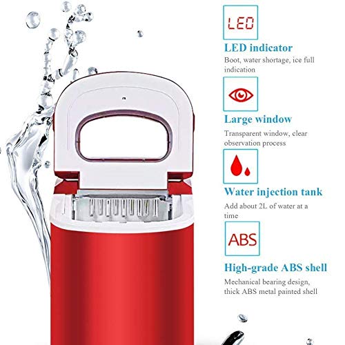 Eismaschine, Theken-Eiswürfelbereiter 15 kg EIS / 24 Std. EIS bereit / 8 Min. herausnehmbarer Korb Eisschaufel leise… – Bild 6