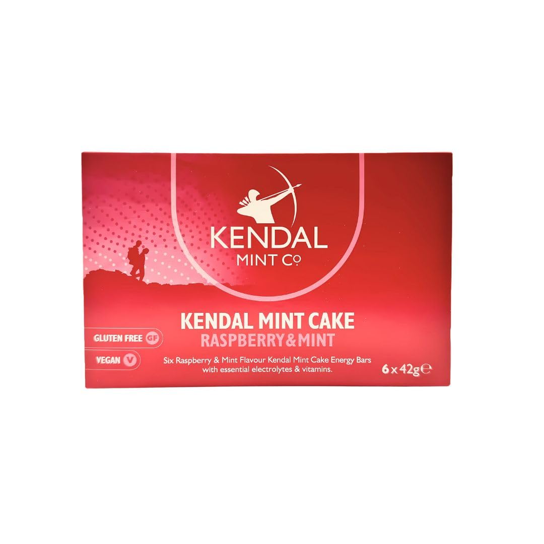 KMC Barras energéticas de bolsillo, sabor original, pastel de menta Kendal recargado, vegano, sin gluten con electrolitos esenciales y vitaminas, 35 g (30 unidades (paquete de 1), frambuesa)
