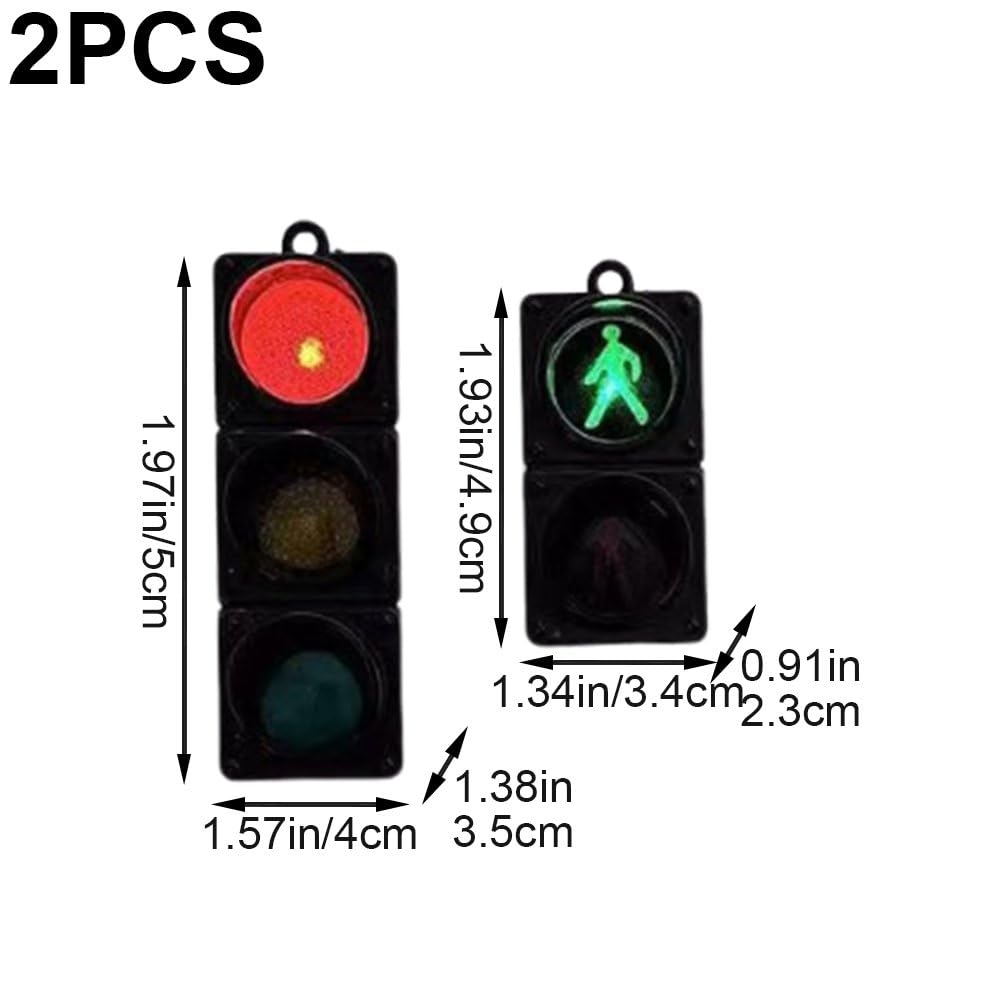 2 x mini magnesy sygnalizacyjne na lodówkę ze światłem 3D do białej tablicy biurowej