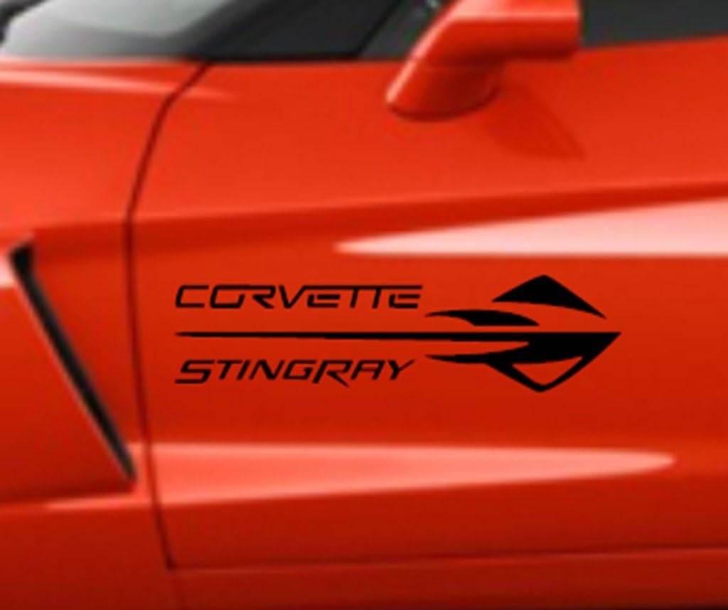 Clausen's World Stingray Emblem Vinyl Decal 20 Inches, Fits All Chevy Corvette's C2 C3 C4 C5 C6 C7, Black