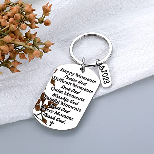 Baptism Gifts For Women Men Christian Bible Verse Religious Gift For Friends Faith Keychain 2023 Graduation Gift For Him Her High School Student Son Daughter Birthday First Communion Gift For Girl Boy #TOP2