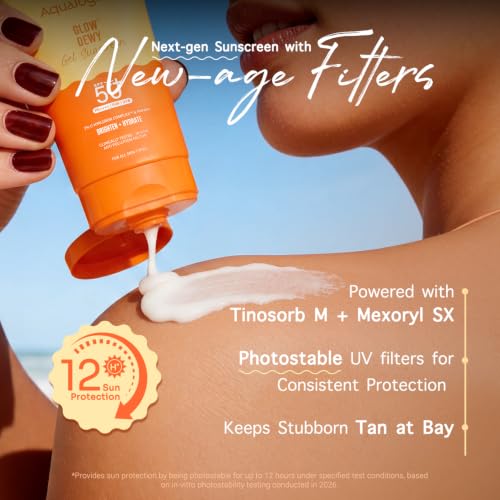 Aqualogica Glow+ Dewy Sunscreen Gel SPF 50+ 30g - Image 7