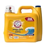 ARM & HAMMER Liquid Laundry Detergent, Clean Burst Fresh, 174 fl oz, 174 Loads