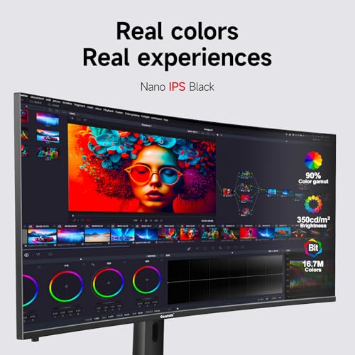 Image of Gawfolk 40 Inch 5K Ultrawide Curved Gaming Monitor 120Hz, 5120 x 2160P IPS Computer Monitor with Built-in Speakers, 21:9, PIP /PBP, AMD FreeSync, 120% sRGB, HDMI 2.0, DP 1.4, Tilt /Height Adjustable