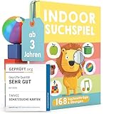 TWIVEE - Indoor Schatzsuche Karten für Kinder - Finde Es Suchspiel - Spiele ab 3, 4, 5, 6, 7, 8, 9 Jahren - Entdeckerkarten Kinder - Gefunden - Lernspiel & Geschenk für Mädchen und Jungen