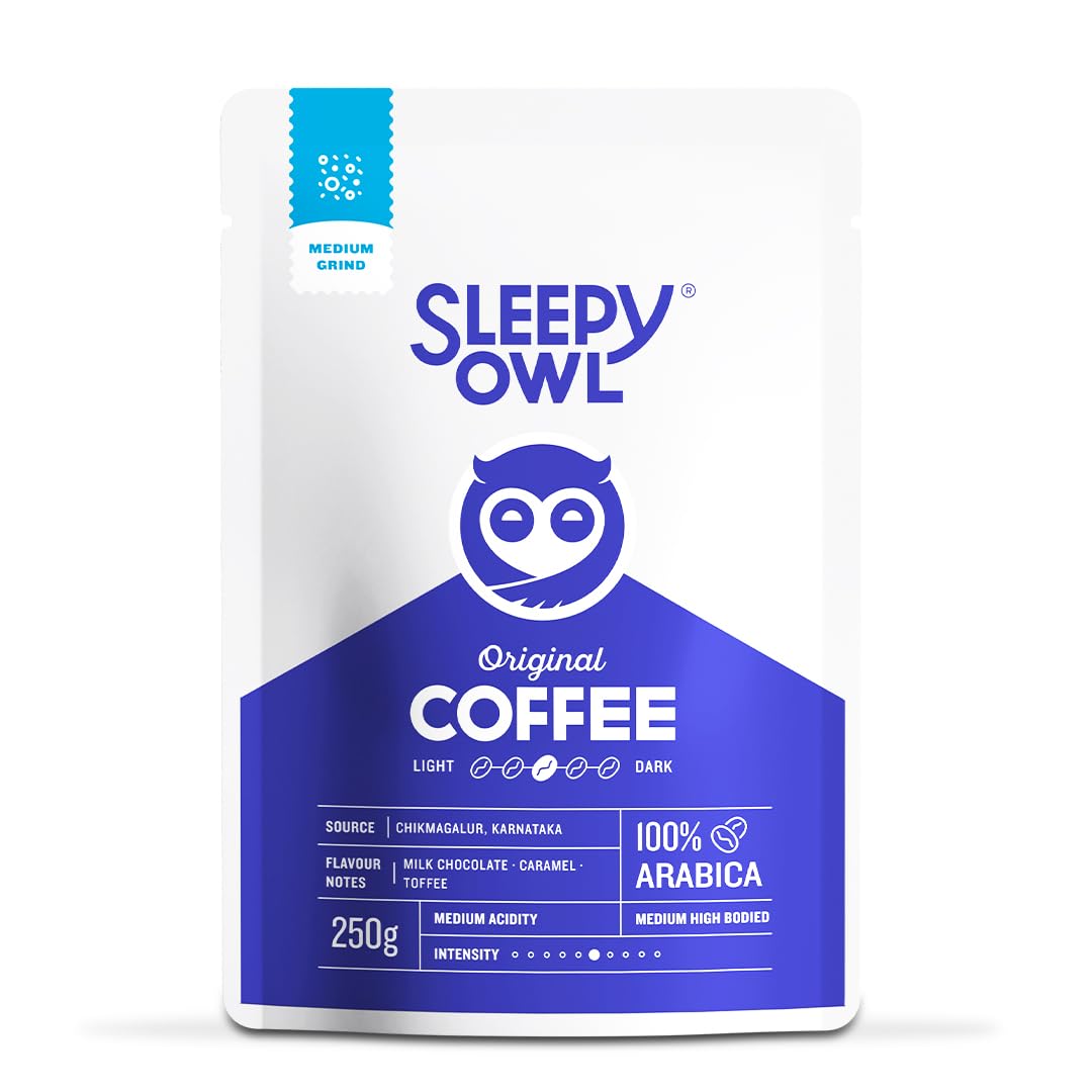 Sleepy Owl Original Ground Coffee | Medium Grind Coffee | Pour Over, Aeropress, Homemachine | Medium Roast | 100% Arabica | Freshly Roasted & Ground | 250g | Directly Sourced From Chikmagalur-image-11