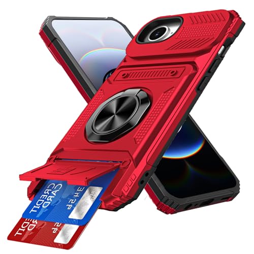 Coque iPhone 16e antichoc double couche fente carte cachée béquille robuste