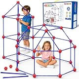 Fort Building Kit for Kids 4-8 8-12, 140 Pcs STEM Building Toys, Kids Fort
