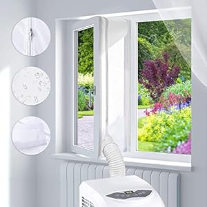 Guarnizione Universale per Finestre per Condizionatore Portatile, Adatto per la Maggior Parte delle Finestre, Adatto per condizionatori mobili, Facile da Installare, non è necessario forare(400cm)
