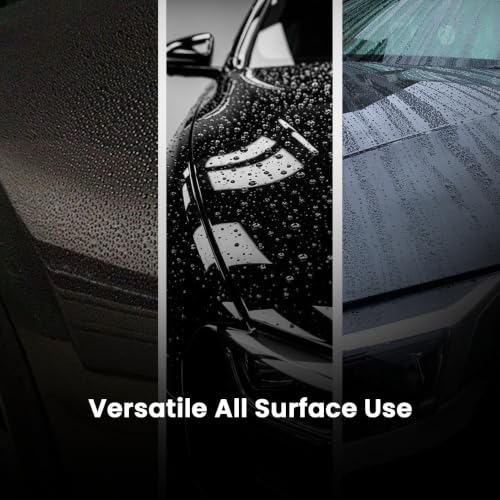 Image of Hoora Ceramic Spray Coating 650ML with 350 GSM Microfiber Wash Mitt | Instant Mirror Gloss, Deep Hydrophobic Water Beading & Scratch-Free Car Wash