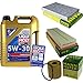 Produktbild QR-PARTS 69372507 Filter Set Inspektionspaket 5 Liter Liqui Moly Motoröl Longlife III 5W-30 MANN-FILTER Innenraumfilter Luftfilter Ölfilter