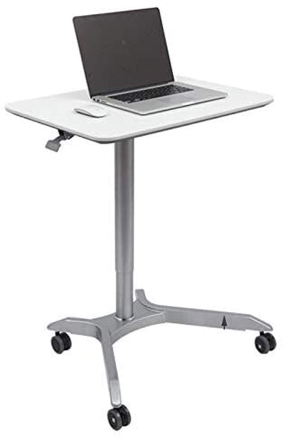 CGCSYZ Ergonomic Standing Desk Converter Converter Lifting Board Display Workstation Office Table Lifting Table Stand Demo Table (Silverwhite)