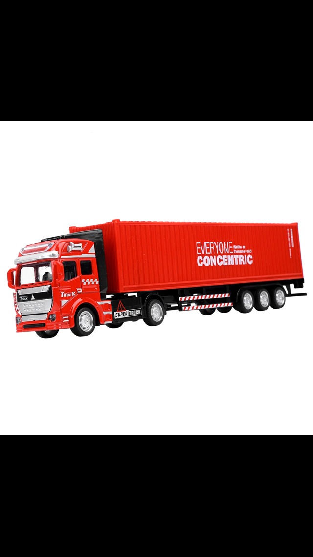 1:48 Container-LKW Spielzeugauto – Hochdetailliert Aus Legierung, Mit öffenbarer Hecktür, Abnehmbare Kabine, Für Kinder Ab 3