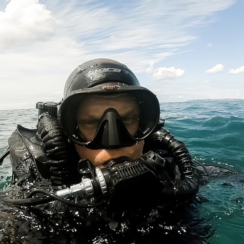 Máscara de buceo para evitar filtraciones M-1 Holliis con falda de silicona sin marco 4