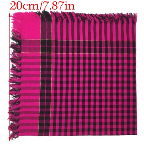 Windproof Hair Scarves Wrap Plaids Pattern Headwraps Exquisite Head Kerchief Head Scarf Head Scarf Photo Props4