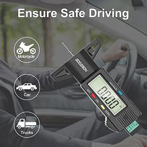 GODESON Digital Tire Tread Depth Gauge