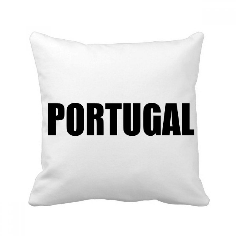 Coussin Portugal carré noir 40x40 cm pour une décoration de canapé multicolore