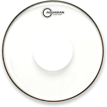 Aquarian Drumheads CCPD22 Classic Clear 22-inch Bass Drum Head, with Dot