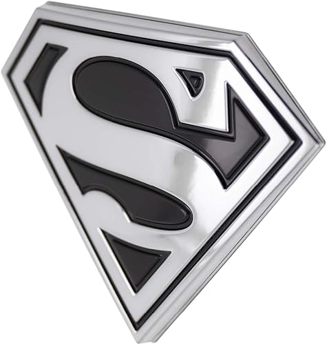 Miniatura 10 de Fan Emblems Insignia de coche 3D de Superman  Batman v Superman El amanecer de la justicia (cromo negro)