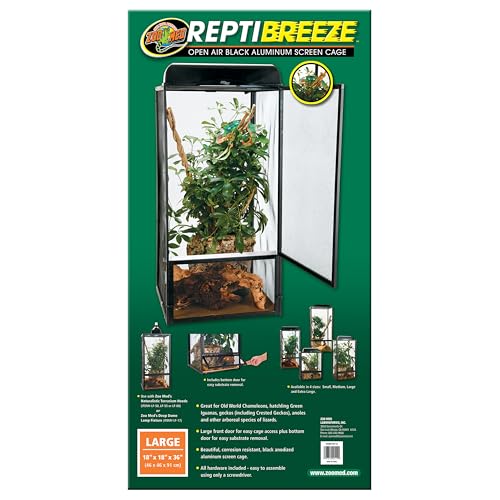 Zoomed T2016112 Reptibreeze Alaun-Bildschirm, 91,4 x 45,7 x 45,7 cm