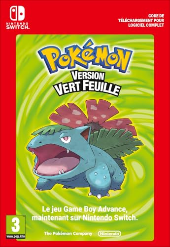Pokémon Version Vert Feuille Standard | Nintendo Switch – Code jeu à télécharger