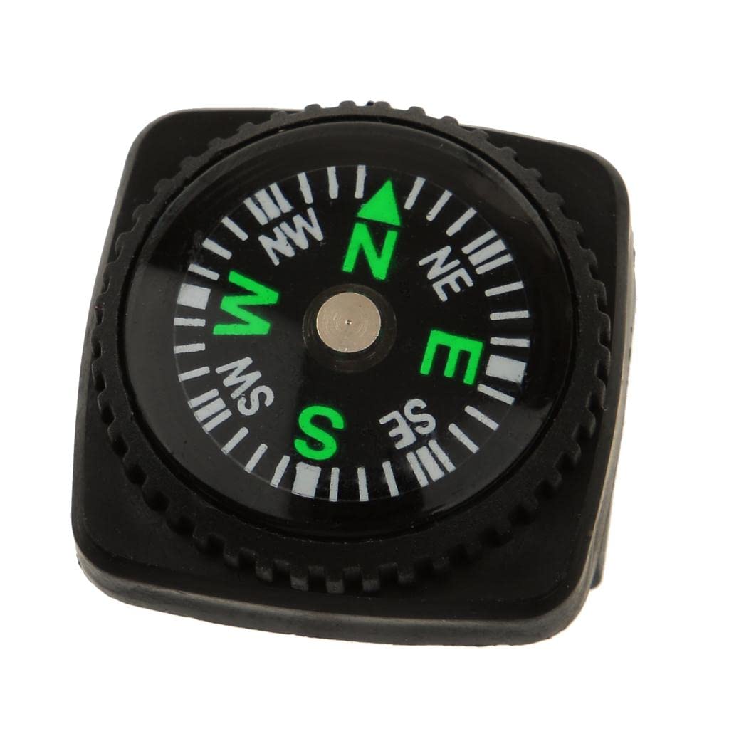 2X Black Mini Holster Watch Band Compass Paracord Bracelet Compass| Sports Equipment | Training Gear-image-47