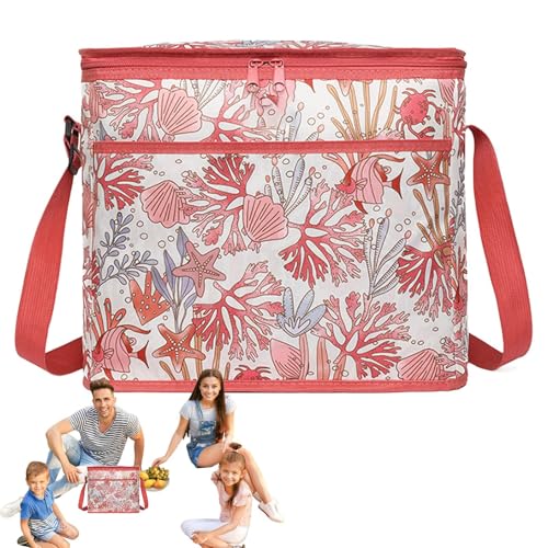 XIAOXIAOYU Bolsa aislada - Bolsa de la compra plegable para congelador, 20 litros, para coche, maletero, viaje, camping, picnic, compras