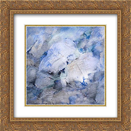 Finch, Scherrer 28x28 Gold Ornate Frame and Double Matted Museum Art Print Titled Tidal Flow II
